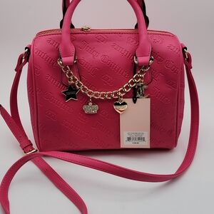 Juicy Couture Pink Handbag with‎ Charm Accents